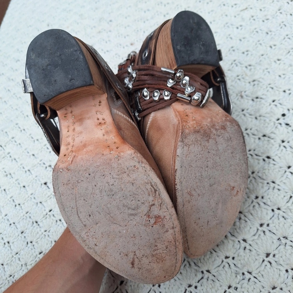 Freebird By Steven Saloon Womens Western Booties Ankle Boots Buckle Strap - 9